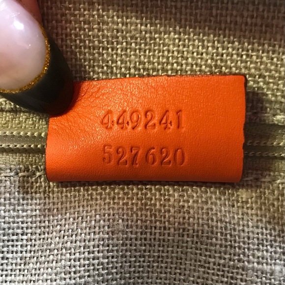 Gucci Orange Guccissima GG Logo Bree Crossbody Bag - Picture 15 of 15